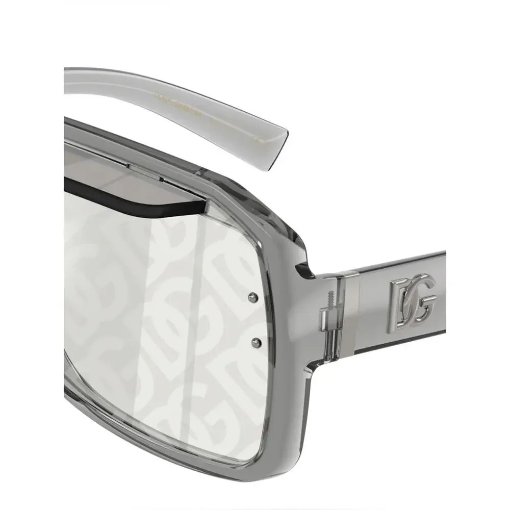 New Dolce & Gabbana DG6205 3160AL Monogram Shield Sunglasses Authentic